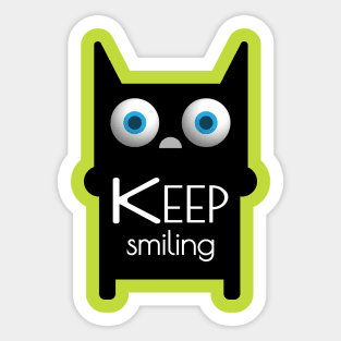 keep smiling cat Sticker